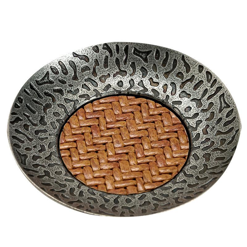 1 шт. Подставка под чашку Плетеная ротанговая подставка Аксессуары для чайной церемонии Современный домашний декор Китайский стиль Чайный сервиз Гунфу Уникальный подарок