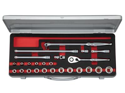 Набор торцевых ключей Kyoto Machinery Tools шестигранный TB325A (КТК) 9,5кв.м. [25-частей]