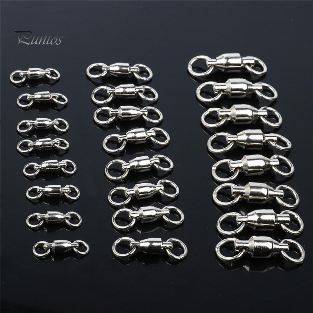 Puntos 30 шт. из нержавеющей стали, вертлюги для рыбалки, шарикоподшипники, роликовые кольца, разъем для крючка
