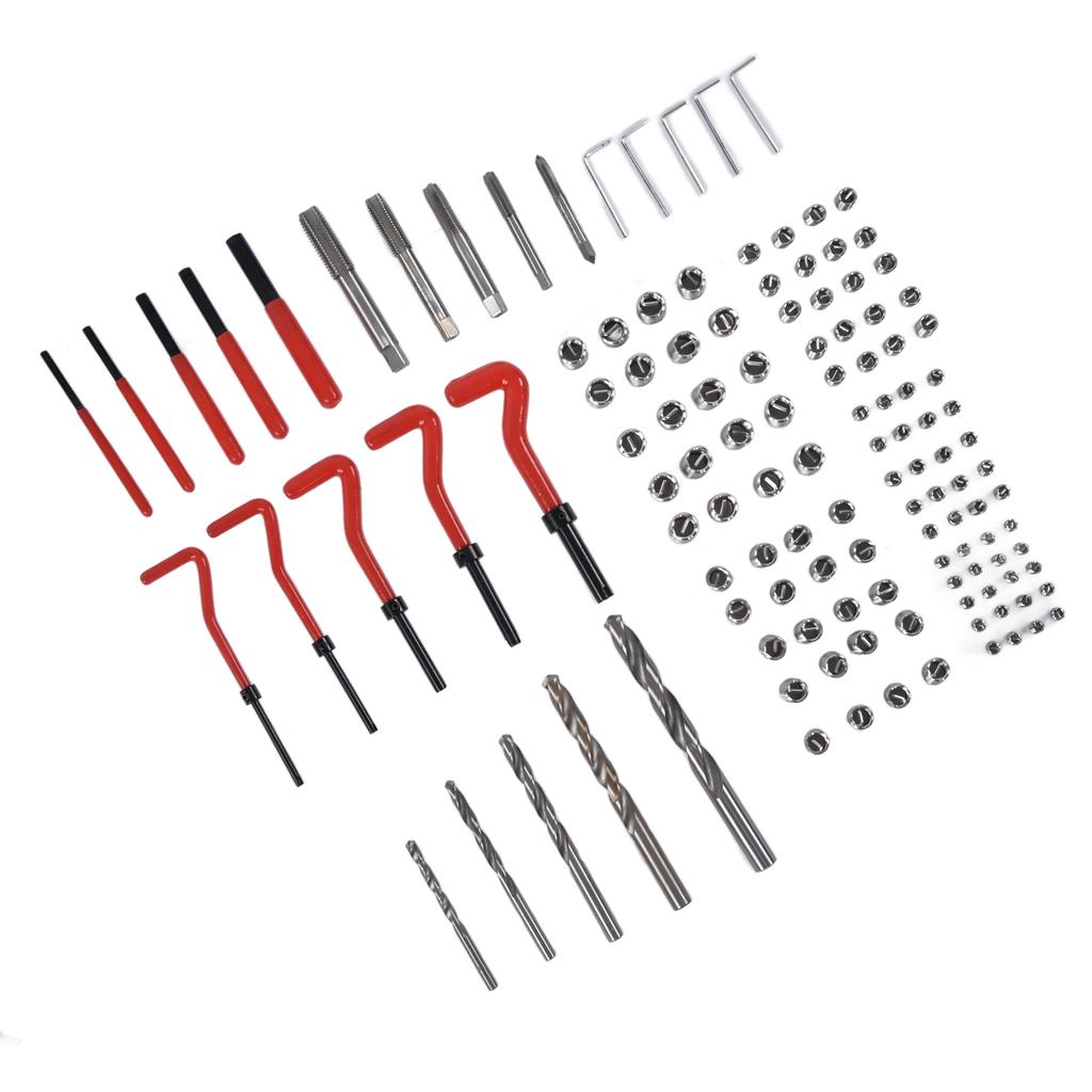 Набор для ремонта резьбы 125 шт. Инструмент для восстановления гаечный ключ спиральное сверло набор M5 M6 M8 M10 M12