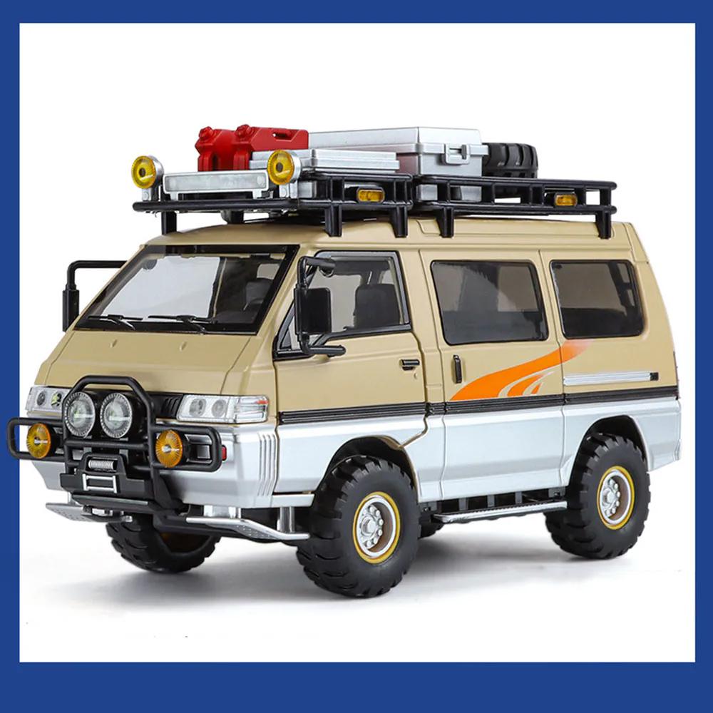 1:24 BYD U8 Delica Camping RV Model Toy Car Shock Absorption Doors Opened Metal Diecast Off-road Vehicle Models Kids Best Gifts