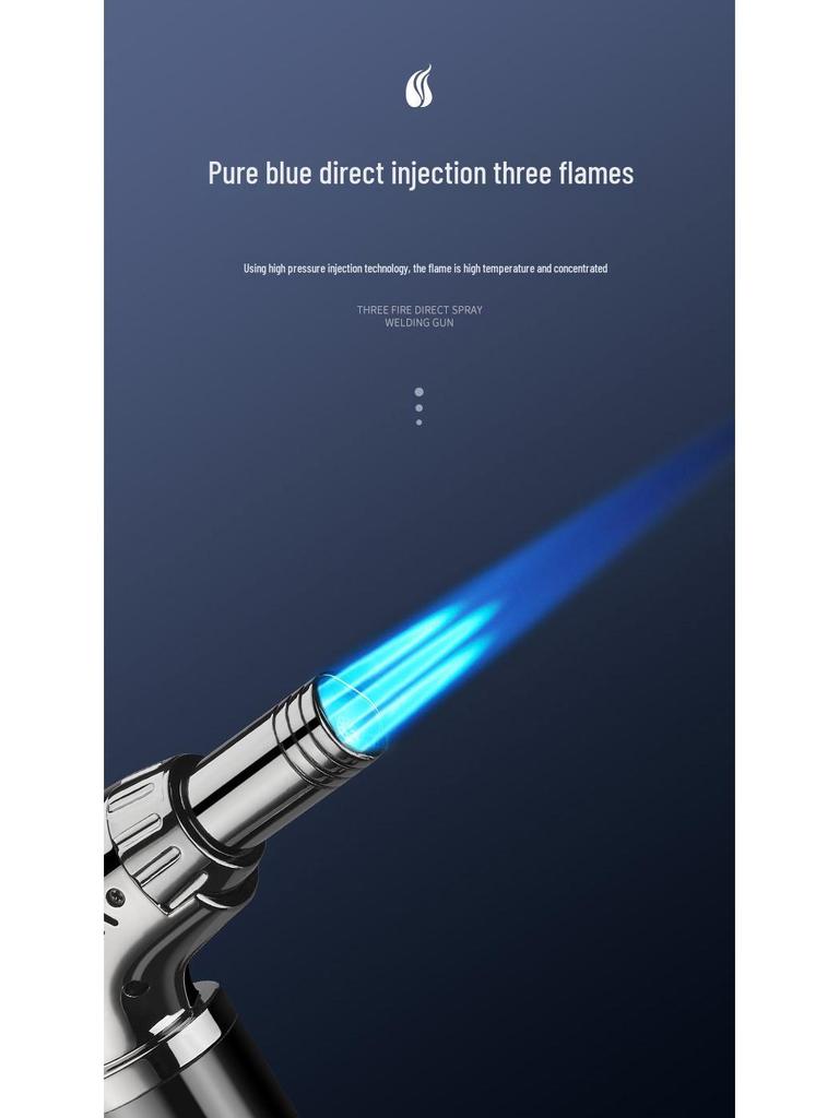 AT-603 Мощный 1300-градусный трехинжекторный сварочный пистолет-распылитель с ветрозащитной конструкцией