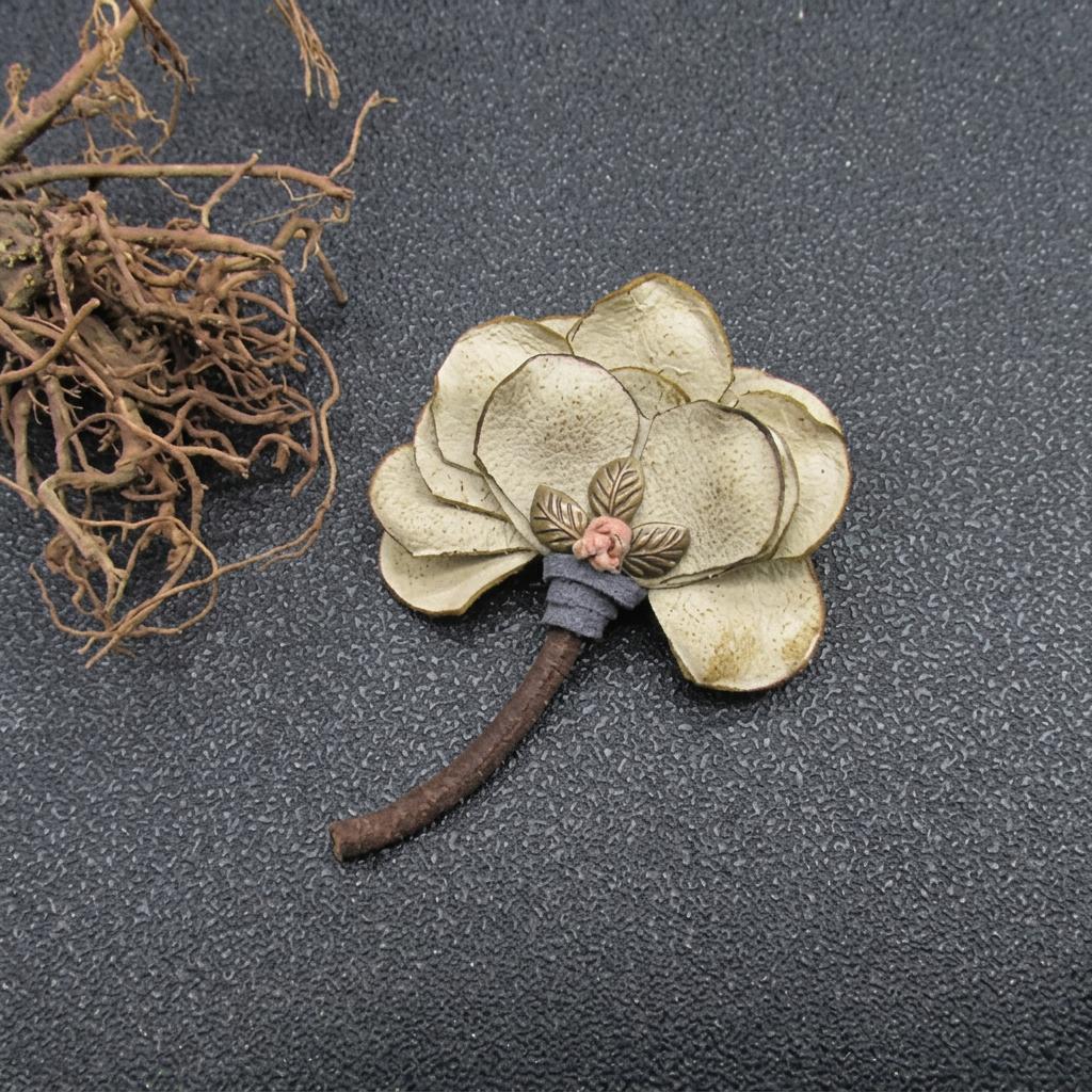 Handmade Flower Brooch Natural Vintage Fabric Brooch Floral Decorative Pin Lightweight Retro Brooch Pin For Gift Shawls Vintage