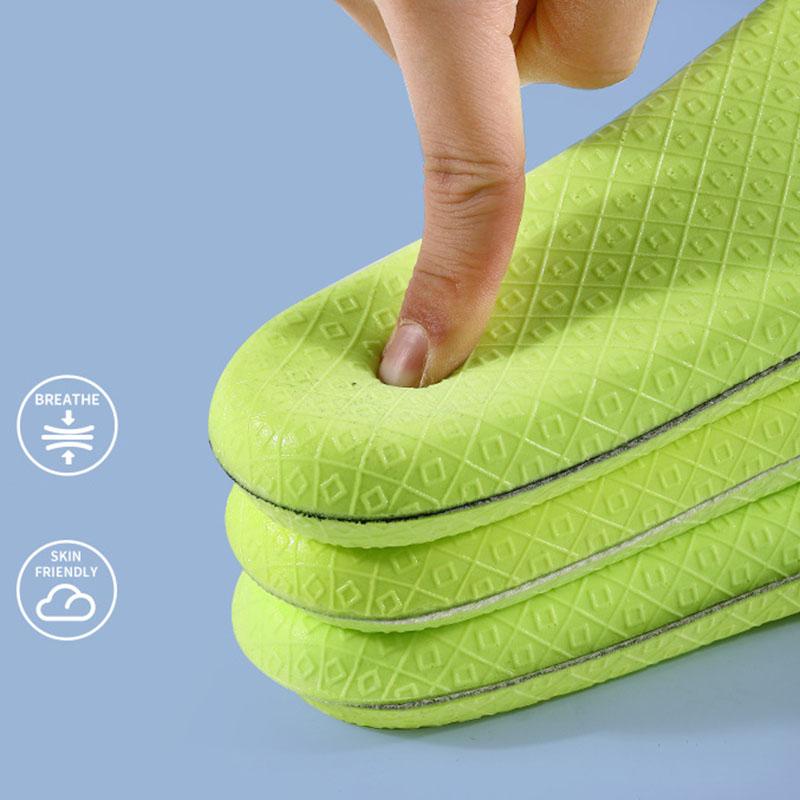 Поглощающие пот стельки для акупрессуры для ног для мужчин и женщин Мягкие дышащие кроссовки Подушечки-вставки Дезодорант Стельки Подушечки для обуви для мужчин и женщин