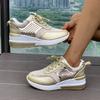 Летние весенние женские повседневные кроссовки 2025 года, новые кроссовки для ходьбы, женские удобные кроссовки на платформе со шнуровкой