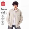 MINISO Men's Anti-Wrinkle Textured Casual Long Sleeve Shirt