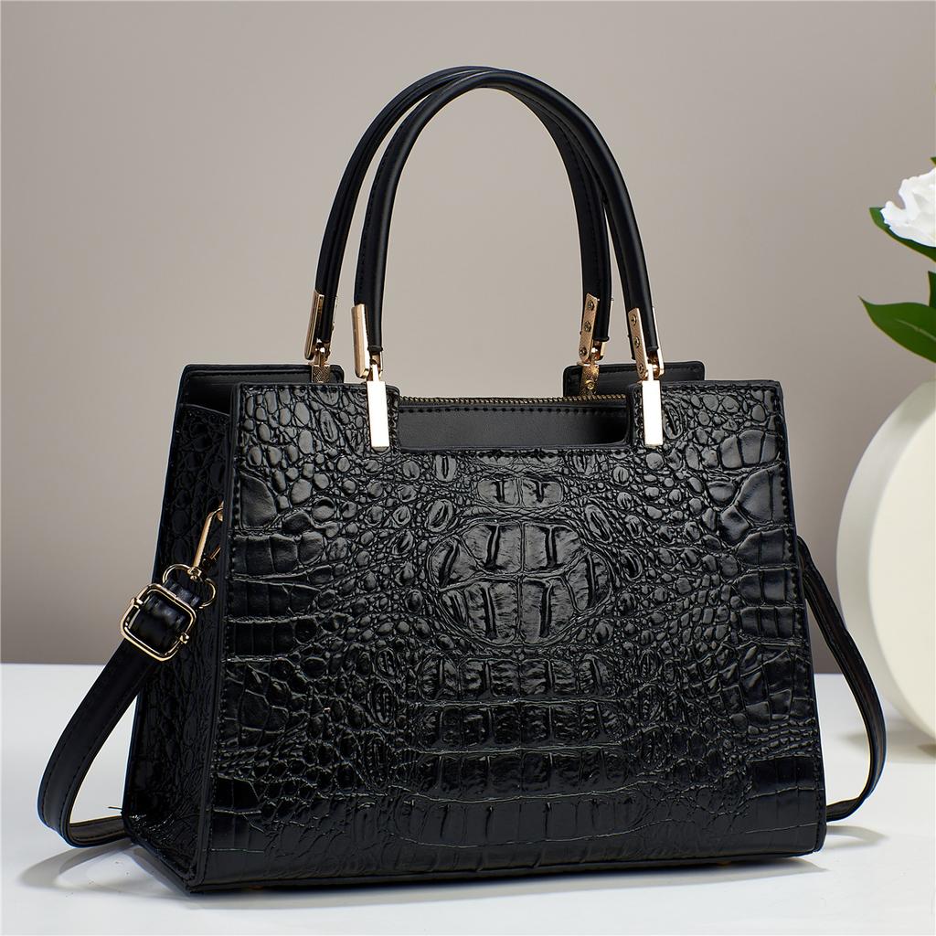Women Handbag Shoulder Crocodile Pattern Handbag Large-capacity Women's Bag Shoulder Bag