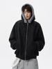 Men's Autumn/Winter American Style Eagle Fur Collar Cotton Jacket, Deconstructed Hooded Coat
