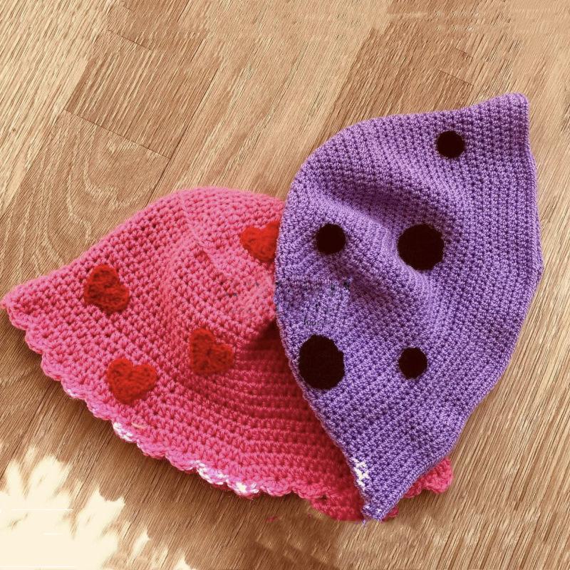 Новая чисто ручной вязки полосатая шапка рыбака смешанных цветов с короткими полями для взрослых шляпа для тазика