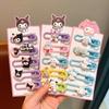 Милая Детская Заколка Sanrio Мультяшная Заколка для Маленькой Девочки Аксессуары для Волос Головной Убор Детский Зажим для Челки По бокам Не Вредит Волосам