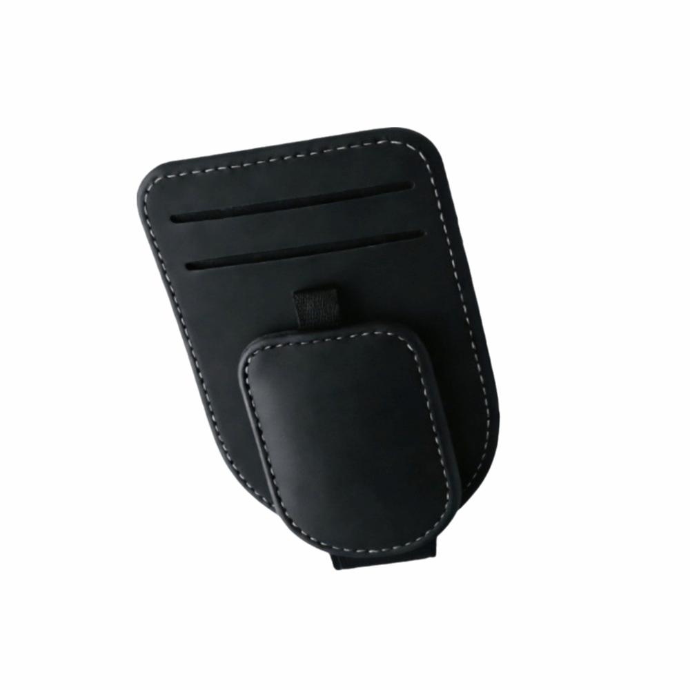 PU Leather Car Sun Visor Glasses Holder Creative Car Sunglasses Holder  Vehicle Accessory