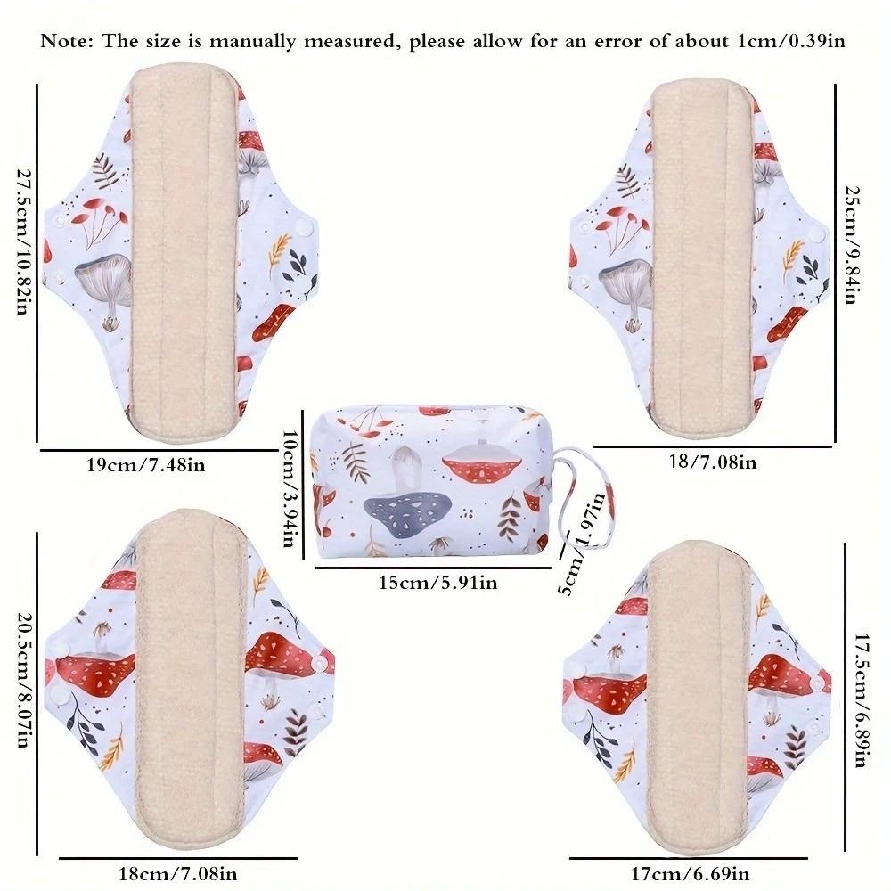 5Pcs/Set Washable Panty Liners Reusable Menstrual Pads High Quality Sanitary Napkins