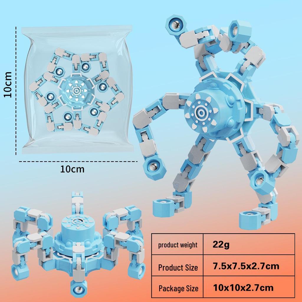 Деформируемая светящаяся игрушка-гироскоп: Образовательный механический фиджет для детей