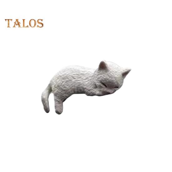 1/2/4Pcs Mini Cat Figurine Car Dashboard Central Control Display Screen Mount Sleeping Lying Sitting Kitten Statue Animal Sculpture Ornament