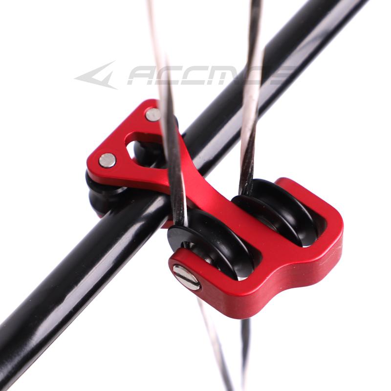 Ролик из алюминиевого сплава, направляющая для кабеля, 10 мм, 3/8 дюйма, разделитель тетивы, сменный ролик, разделитель тетивы, шкив для стрел