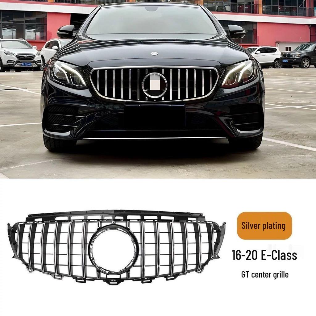 Совместимо с Mercedes-Benz E-Class W212/W213 E300L/E260L/E200L - Решетка радиатора AMG GT с вертикальными планками.