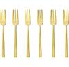 Set of Cake Forks Sambonet Rock, PVD Gold, 6 Pcs (52762GA5)