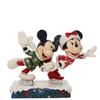 Disney Tradition Mickey and Minnie Ice Skating Figure Height 18cm