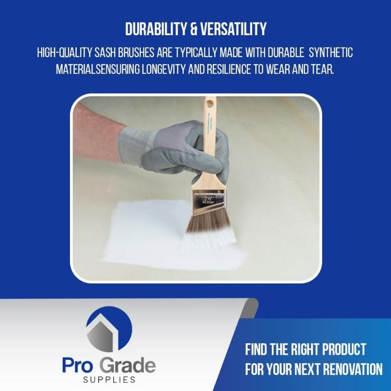 5 шт. Профессиональные, Кисти для рисования, 5 штук, Набор кистей для рисования: Плоские и угловые кисти для латексных и масляных красок, морилок, для внутренних и наружных работ по обустройству дома