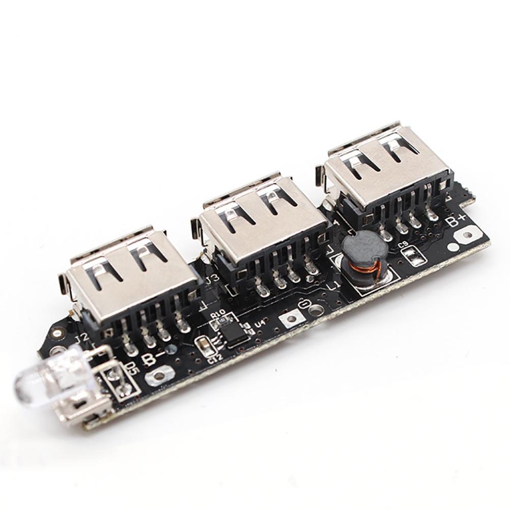 Модуль зарядки 5 В 1 А 2,1 А USB, мини-модуль зарядки с 3 USB-портами для аккумуляторов 18650
