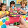 Сенсорная игрушка-антистресс Nee Doh Nice Cube Super Squeeze, полупрозрачный красный кубик для снятия стресса для детей и взрослых, снятие тревожности