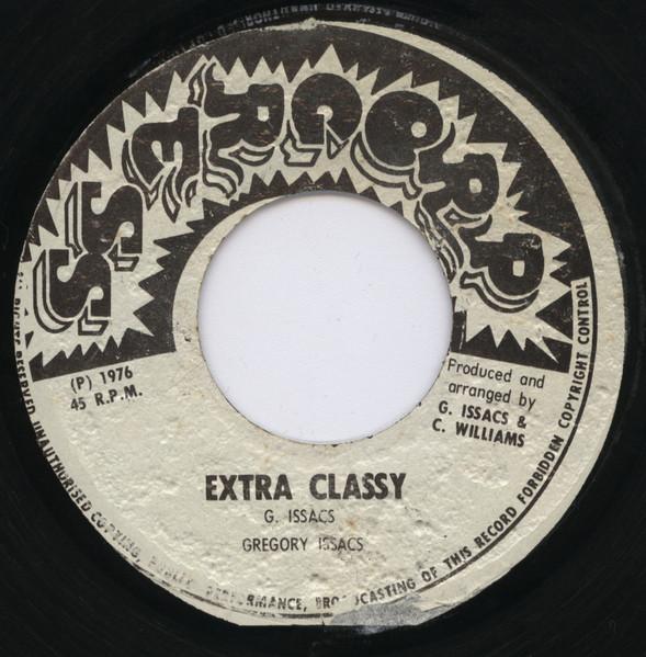 7-дюймовая пластинка GREGORY ISAACS Extra Classy NONE Progress 1976 Ямайка Регги Ска Даб Б/у