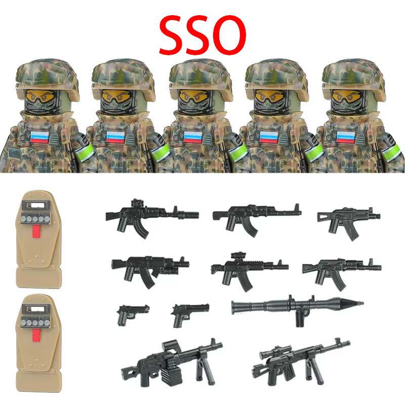 Военные армейские фигурки Строительные блоки Спецназ Призрак Коммандос Солдат Оружие Пистолет Шляпа Щит Пояс АК Мини-кирпичики Игрушка