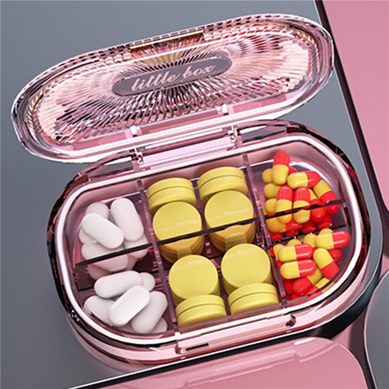 4/6 ячеек ящик для хранения таблеток дорожные коробки для хранения лекарств разделение лекарств мини портативный органайзер контейнер с уплотнительным кольцом