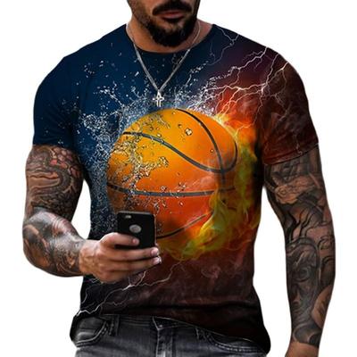 Спортивная футболка для баскетбола на открытом воздухе Модный быстросохнущий материал Мужская горячая глобальная новинка Футболка повседневная рубашка с коротким рукавом с круглым вырезом Спортивная одежда