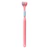 Three Sided Toothbrush Soft Bristles Gentle Clean Replaceable Heads 360-Degree Coverage Toothbrushes with Anti-Slip Handle