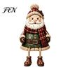 Hand Painted Festive Home Decor Christmas Shelf Sitter Figurines, Retro Farm Animal Hanging Leg Decor, Tree Ornaments for Mantel Tabletop Holiday