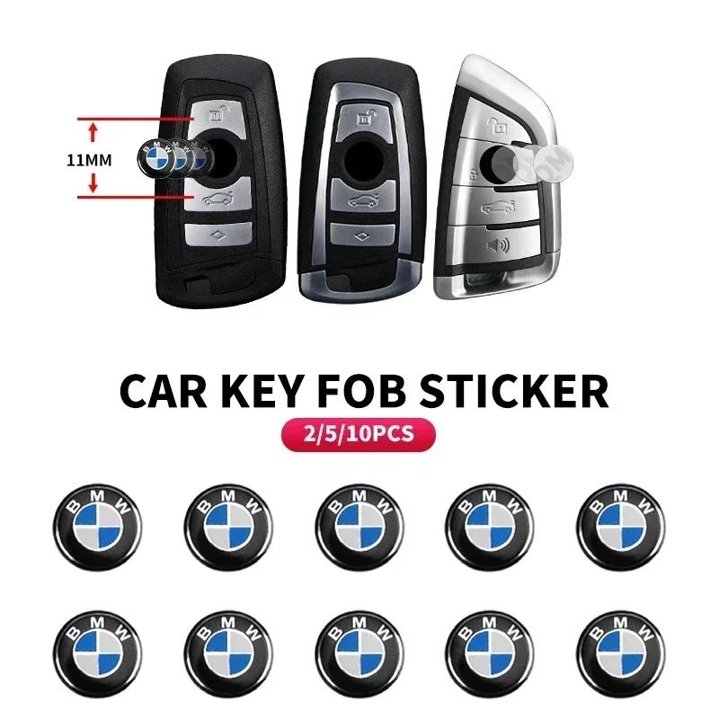 LRUUQ1 11mm/14mm Car Key Sticker Logo 3D Metal Car Key Sticker Emblem For BMW F07 F34 F10 F20 F48 F39 F30 F25 F26 F15 F16 F22 F32 E90