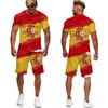 Summer Colorful Flag 3D Print T-Shirt/Shorts/Suit Men Women Short Sleeve Funny Streetwear Two Piece Set Hip Hop Casual Tracksuit