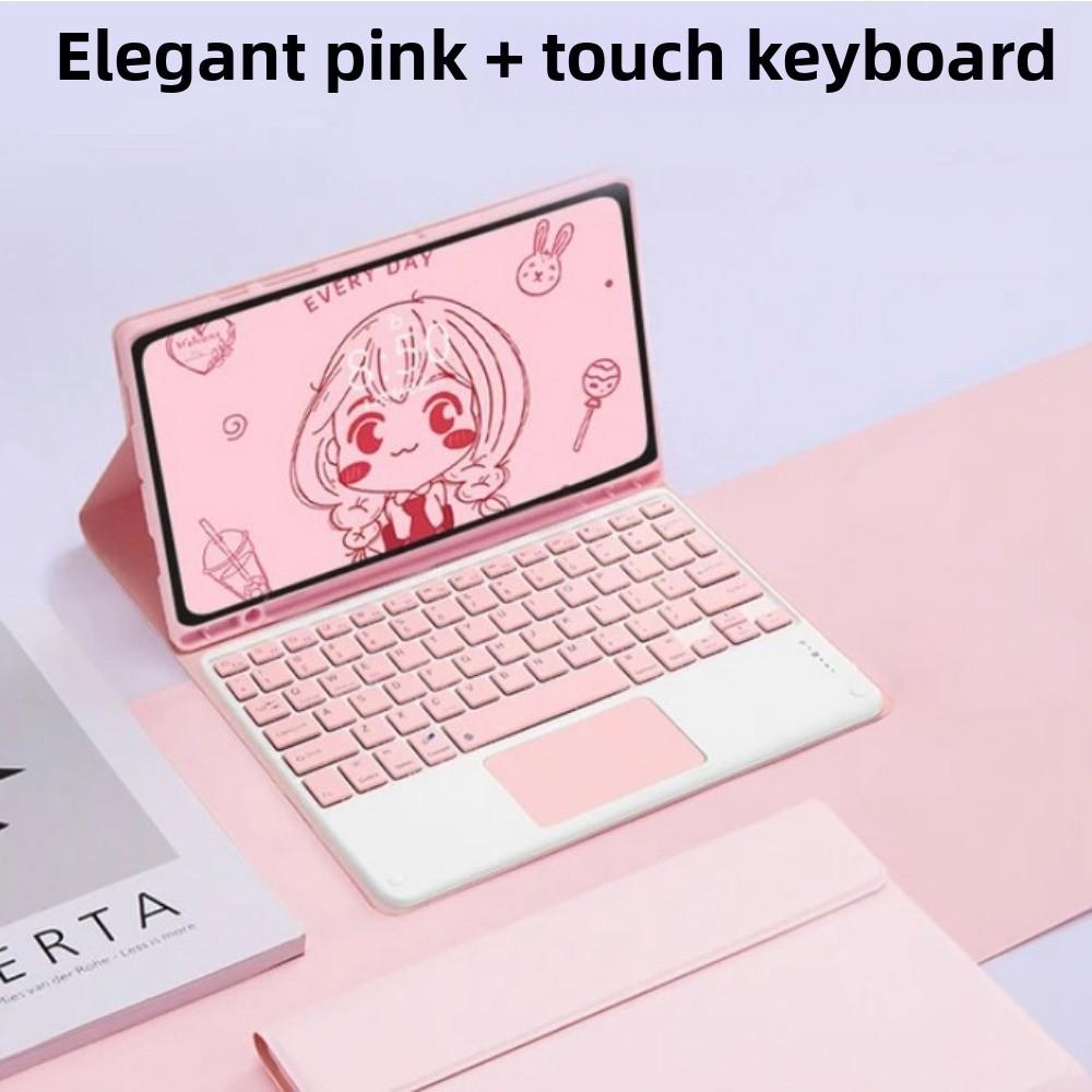 Кожаный чехол для Xiaomi Pad 6 5 Pro с Bluetooth-клавиатурой и слотом для стилуса Redmi Pad SE 11 дюймов Защитный чехол