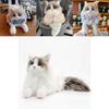 Cute Realistic Cat Plush Toy Fluffy Kitten Soft Stuffed Animal For Children