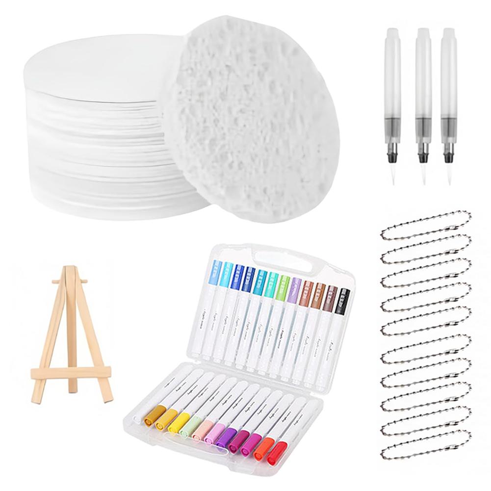 10 шт. Набор для творчества «Сделай сам», бумага с объемной текстурой, 12 маркеров и кисть для воды, набор волшебной объемной краски, набор для объемной живописи с 3D-эффектом