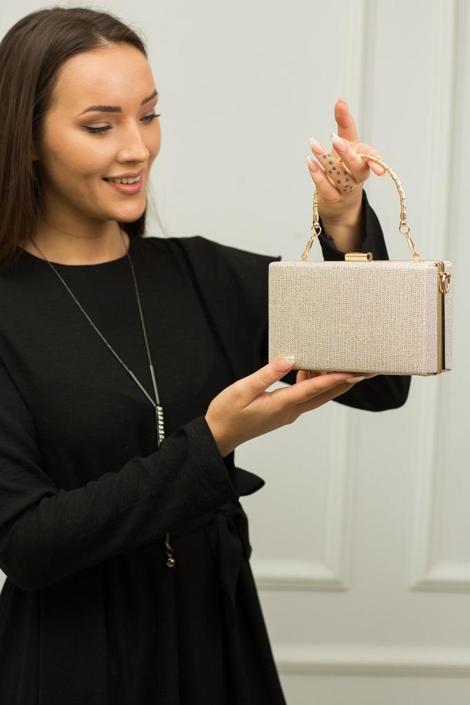 Women's Stylish and Useful Evening Dress Bag Women's Platinum Silvery Evening Dress Bag