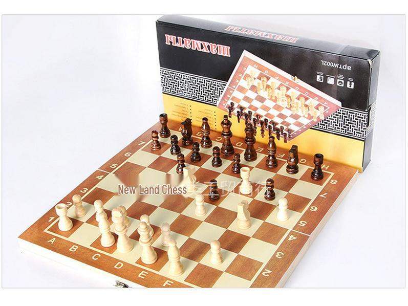 Popular Europe & America Wooden Folding Chess Set