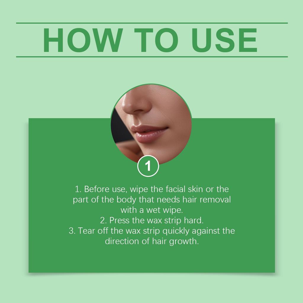Восковая бумага для удаления волос на лице мягкая, чистая и не оставляет пятен. Это съемная бумага для удаления волос на губах, которая портативна для ежедневного использования, 1 мл