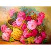 Rose Flowers Basketball Crystal Full Drill Square 5D Diamond Painting Cross Stitch Round Rhinestone