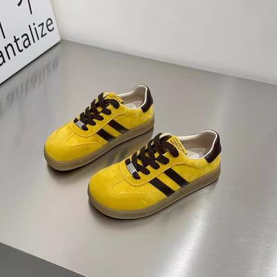 Уродливые милые туфли для немецких тренировок на плоской подошве с двумя ремешками женские весна 2025 новые легкие с мягкой подошвой универсальные повседневные спортивные туфли Форрест Гамп