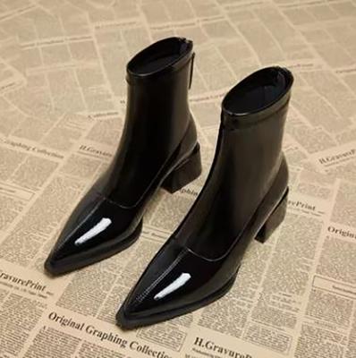 Женские туфли на высоком каблуке до щиколотки Ботинки «Челси» Туфли с острым носком Дизайнерские туфли-лодочки Зимняя обувь Женские мотоциклетные ботинки