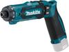 Аккумуляторная отвертка Makita DF012DZ (7.2 В, Без аккумулятора, Макс. Крутящий момент 8.0 Нм, 2-скоростной редуктор, 21-ступенчатая регулировка крутящего момента