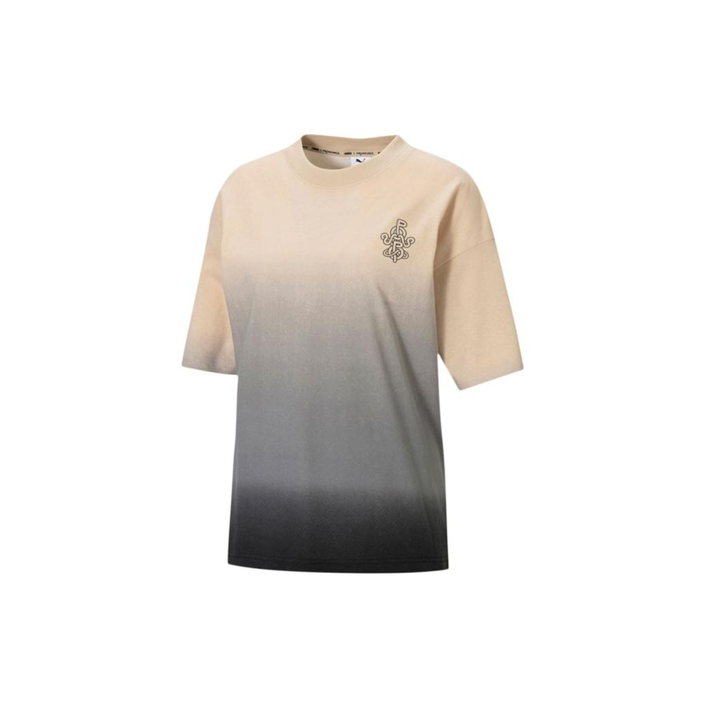 Puma Футболка X Pronounce Graphic Tee Tie-Dye, повседневные спортивные женские топы с короткими рукавами, цвет хаки 532149-20