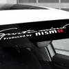 Car Front Windshield Decor Decal Reflective Sticker For Nissan Nismo Logo Tiida Teana Qashqai Juke X trail Note Almera Skyline