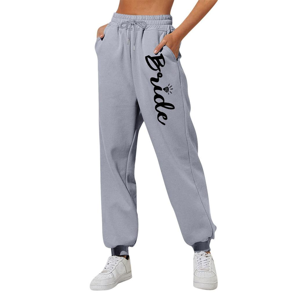 Женские повседневные модные спортивные штаны с мелким принтом повседневные брюки