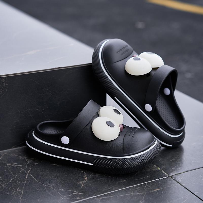 1 Pair Cartoons Funny Anime Accessories Funny Big Eye Diy Decoration Shoe Buckle Buckle Shoe Flower Buckle Charms Accessories