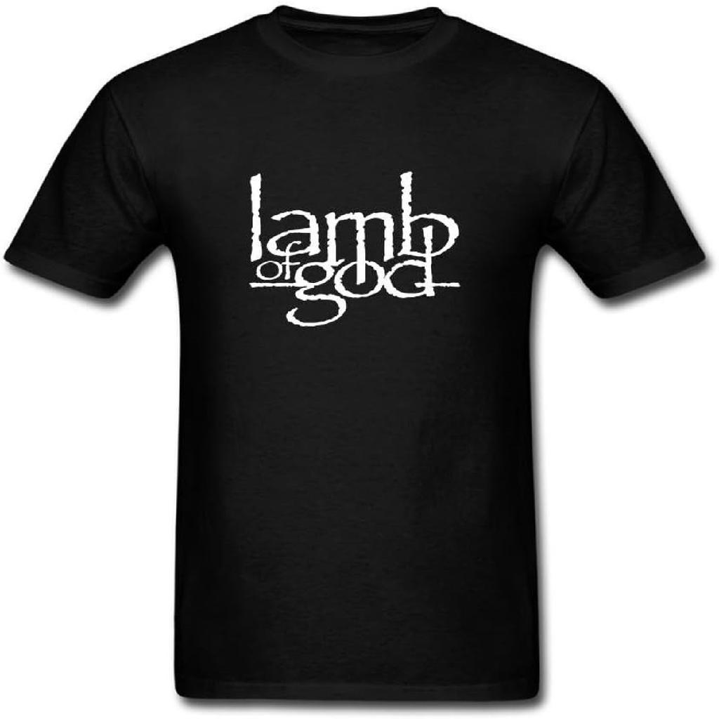 Мужская хлопковая футболка с коротким рукавом Lamb of God для самостоятельного дизайна