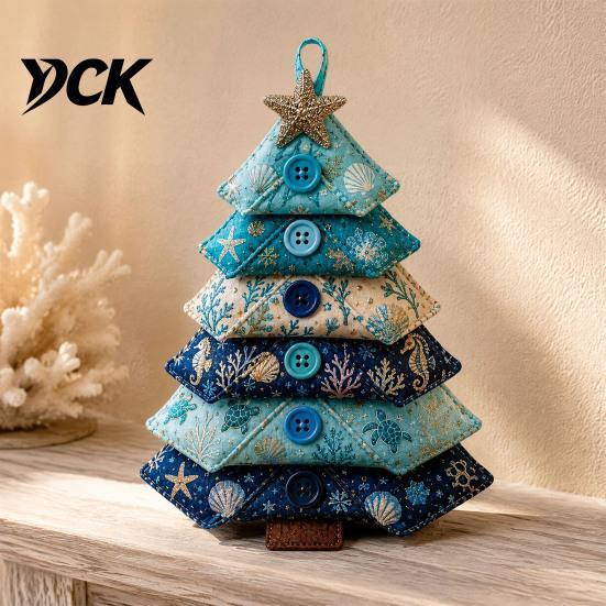 Quilting Crafts for Halloween DIY Quilted Fabric Tree Kit, Sewing Craft Decoration Adults Handmade Christmas Hanging Ornament Holiday Home Decor Step
