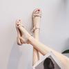 Pick Up Girl 9030-5 Summer Internet Celebrity Fashion Korean Version Open Toe Sandals Fairy Style Versatile Flat Roman Shoes